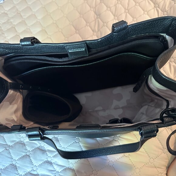 Dagne Dover Allyn Leather Tote Black Size Large - Great work tote! - Picture 10 of 13
